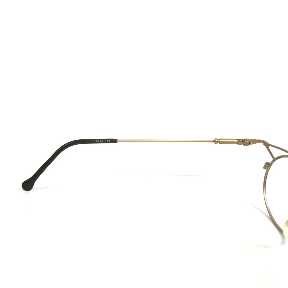 Vintage Opdo Eyeglasses Frames 1579-2 Matte Gold Round Modern MCM 45-19-135